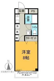 ニセンポストアイル【601号室】の間取り