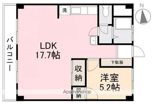 ユミト桜町【1階】の間取り