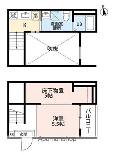 FAIRY守山(フェアリーモリヤマ)【1階】の間取り