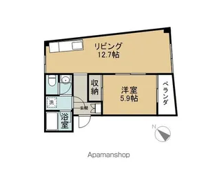 メゾンドボヌール古川【302号室】の間取り