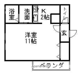 レセンテ手城【1階】の間取り