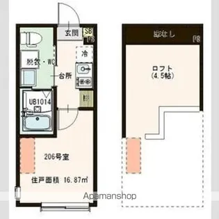 ハルティーニ【2階】の間取り