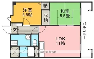 ヤノマンション【102号室】の間取り