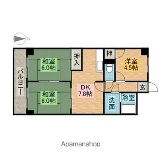 アーバン滝子【2階】の間取り