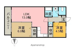 コーナン徳常ビル【4階】の間取り