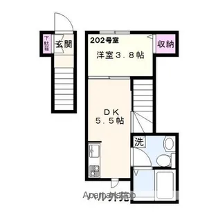 ハル外苑【202号室】の間取り