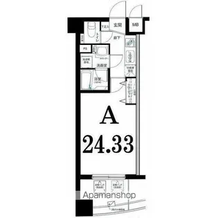 グリフィン横浜・プライムスクエア【1001号室】の間取り