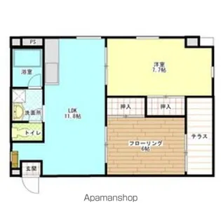 熊野ビル【4階】の間取り