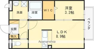 グレイス奥林B【102号室号室】の間取り