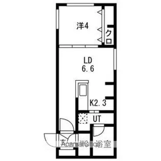 Flandre桑園(フランドール桑園)【1階】の間取り