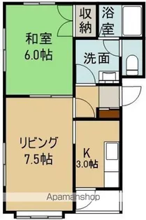 SKハウスⅡ【202号室】の間取り