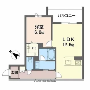 シャーメゾンマーレ竹下【302号室】の間取り