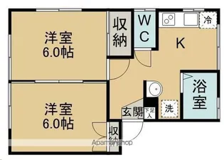 コーポ聖【102号室】の間取り