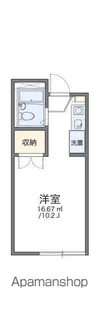 レオパレス東大路ハシモト【203号室】の間取り