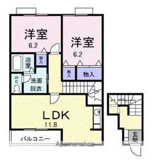エテルネルA【2階】の間取り