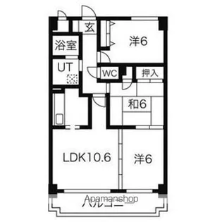 ロジュマン春日井【2階】の間取り