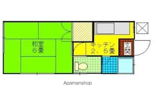 小栗ハイツ【2階】の間取り