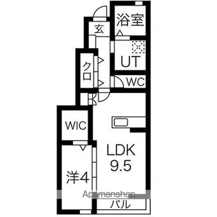ヴェルニーナ A棟【1階】の間取り