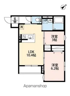 ROBOT HOME 矢部Ⅳ【1階】の間取り