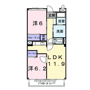 ファインロイテ【3階】の間取り
