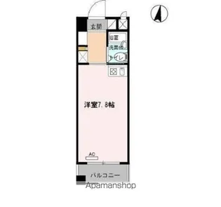 KOMODOKASA MIWA【201号室】の間取り