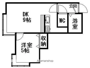 シャトーメロン【1階】の間取り