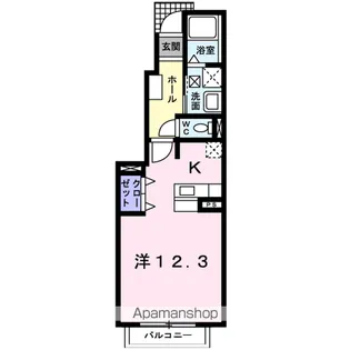 ウエスト・サンリット【1階】の間取り