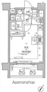 スパシエベルタ横浜【6階】の間取り