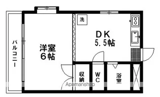 北山レジデンス【3階】の間取り