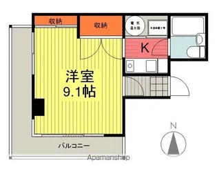 福島県福島市松木町【マンション】の間取り