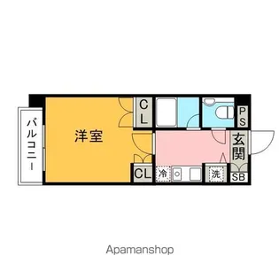 コンフォール高宮東【4階】の間取り