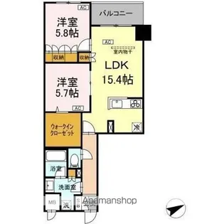 サンジョイアゼロ【7階】の間取り