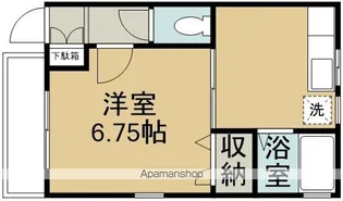 フリッパー【203号室】の間取り