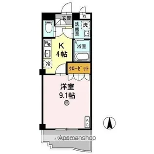 DEAR COURT(ディアコート)【3階】の間取り