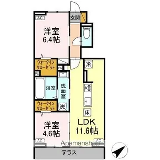 ベルク【1階】の間取り