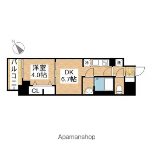 プレサンスTHE高岳【10階】の間取り