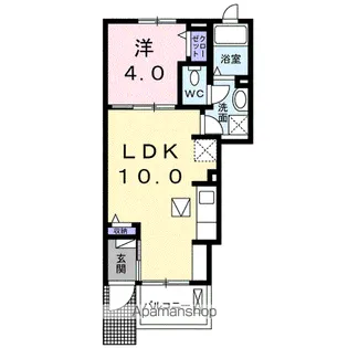 フィオーレⅤ【1階】の間取り