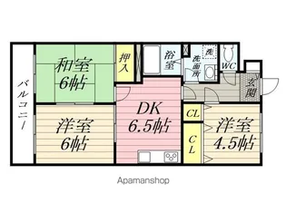 グリシーヌ【1階】の間取り