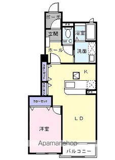 エアリーランドA【1階】の間取り