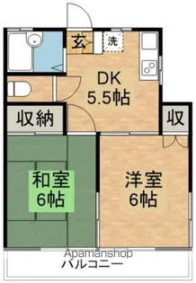 第2石井コーポ【201号室】の間取り