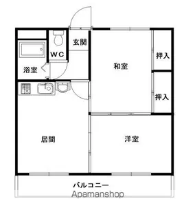 エステート宮下26B【203号室】の間取り