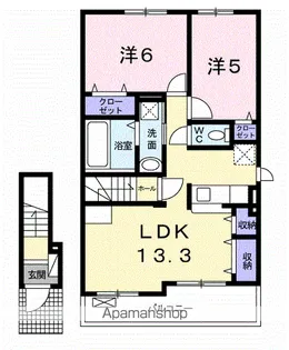 ベル リアン A【2階】の間取り