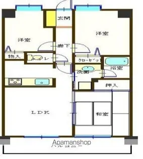 ランドステージ横濱関内【6階】の間取り