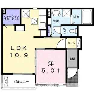 フィオーレ8【1階】の間取り