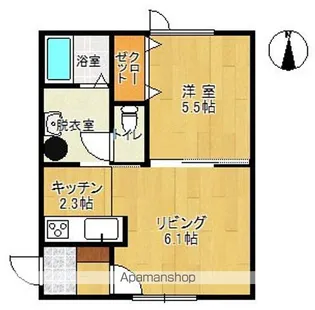 ドルフ①【21号室】の間取り