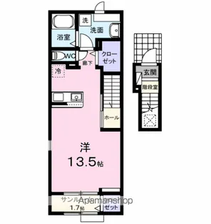ブライトガーデン旭 Ⅰ【2階】の間取り