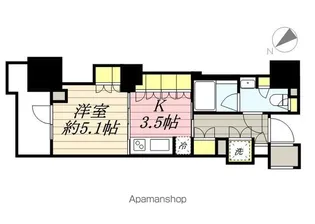 パークホームズ横濱関内【3階】の間取り