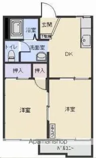 カサベリート【202号室】の間取り