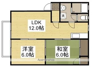 ディアス関 Ⅱ棟【2階】の間取り