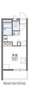 レオパレスCOMFORT【2階】の間取り